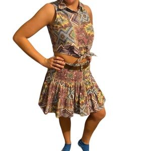 Vintage western 2 piece dress